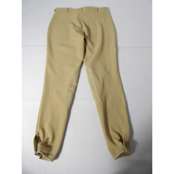 Tuffrider Breeches Ladies Sz 32 Light Tan Equestrian Pull On Stretch Ribbed Ride - Picture 12 of 12
